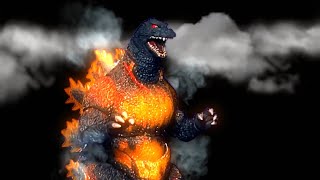 SH Monsterarts Burning Godzilla 1995 Stop Motion Animation Test