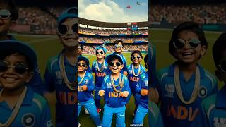 AI Kids Cricket: Team India’s Epic Celebration &amp; Suryakumar’s Birthday Bash! 🎂🔥#ai #shorts #cricket