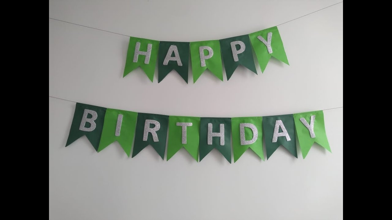 DIY - Como Hacer Banderines de Cumpleaños 