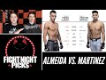 UFC Fight Night: Thomas Almeida vs. Jonathan Martinez Prediction