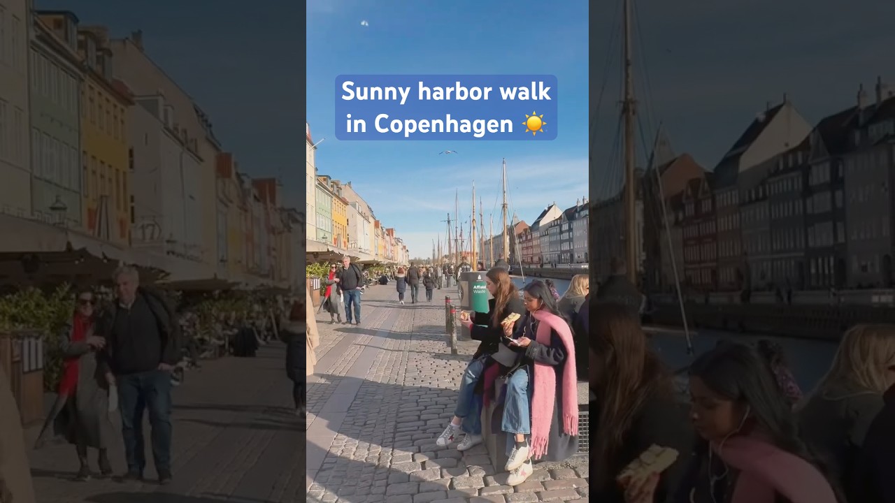 Cozy Walk in Nyhavn, Copenhagen | Travel Vibes 🇩🇰☀️
