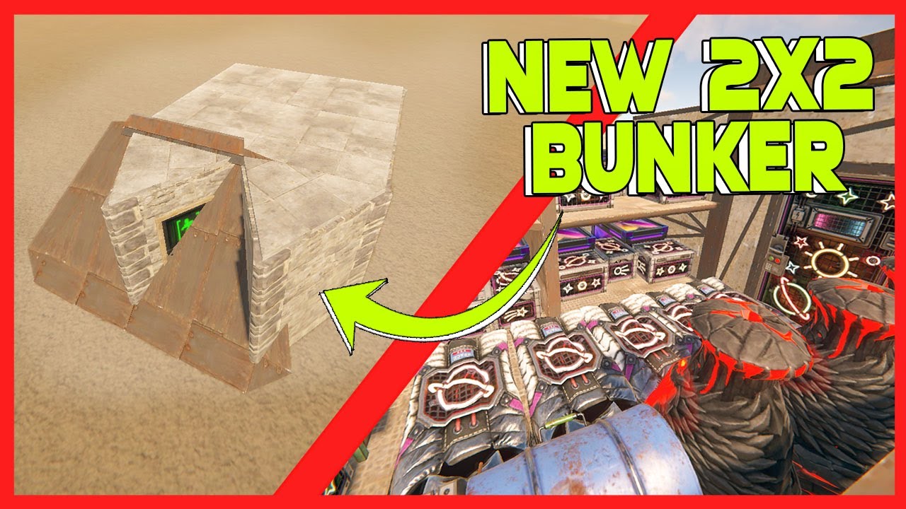 The NEW 2X2 BUNKER RUST Base | Rust Building Tutorial 2023 - YouTube