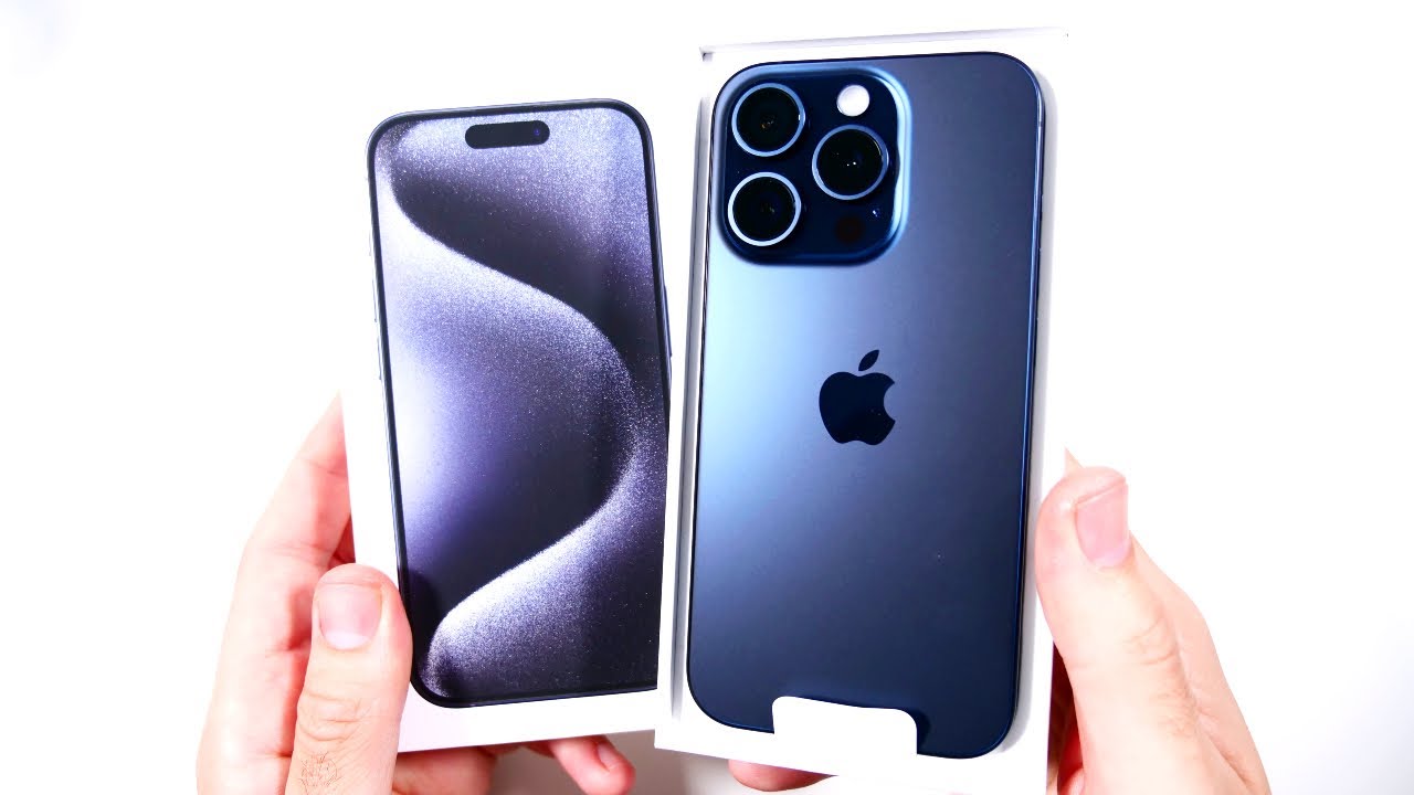 Iphone 15 pro 256gb blue titanium apple