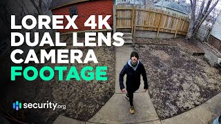 Lorex 4K Dual-Lens Wi-Fi Security Camera | Sample Recordings