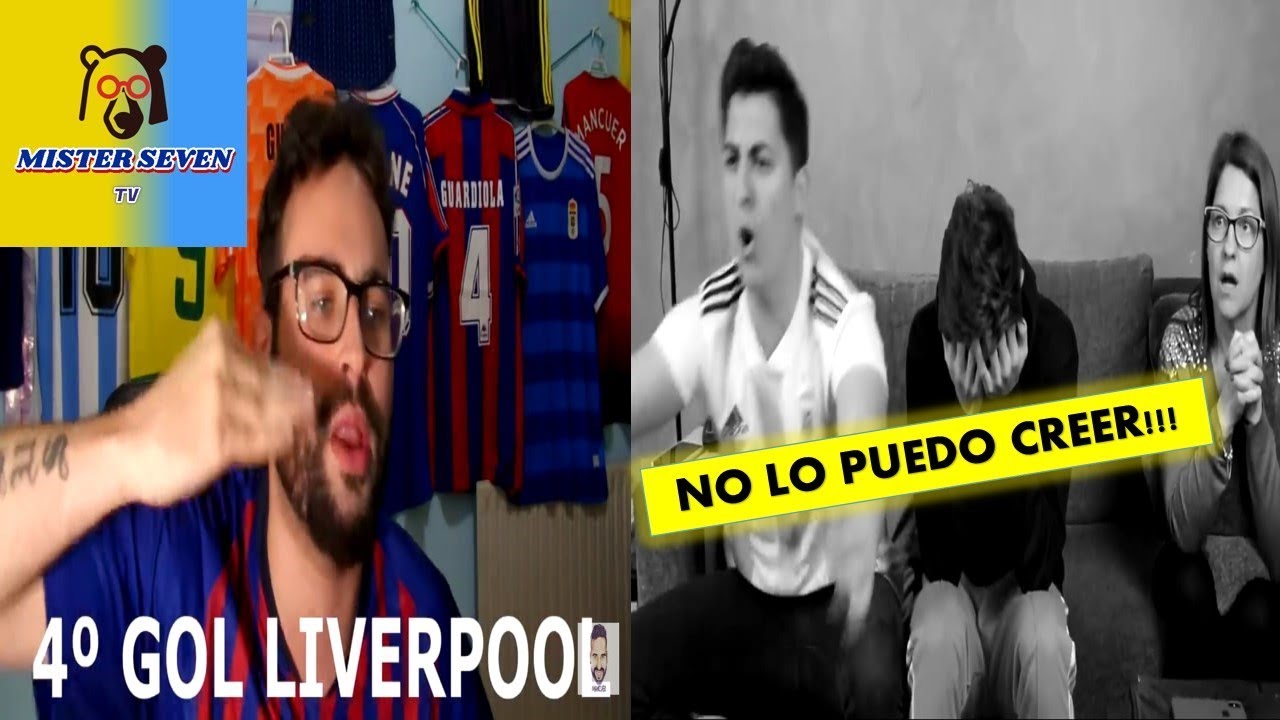 Reacción de hinchas del Barcelona al (Liverpool 4 vs 0 Barcelona) Recopilación