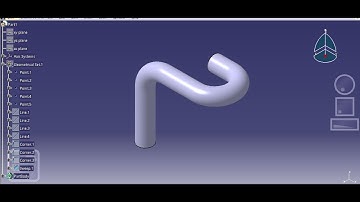 Design of a 3D bent tubes I Pipes I Sweep in CATIA