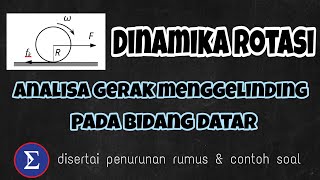 Gerak Menggelinding Pada Bidang Datar Gerak Menggelinding Pada Bidang Datar