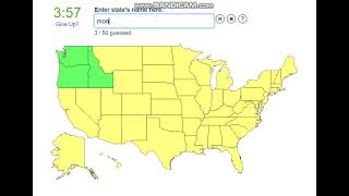 labelling every US state in almost exactly a minute