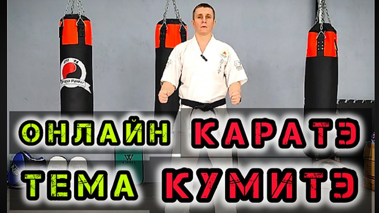 🔥 Онлайн Каратэ | Тема "Кумитэ" отрывок из онлайн занятия | Kyokushinkai Karate Online Training Osu!
