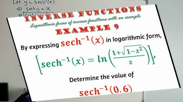 Logarithmic Forms of Inverse Functions