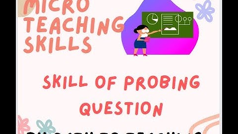 Micro Teaching Skill || Skill of probing Question || Computer Science Lesson Plan