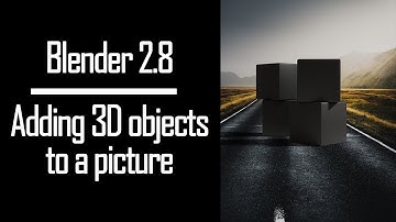 Quickly add 3D objects to a picture without using compositor - Blender 2.8