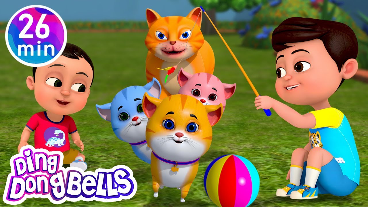 Meow Meow Billi Karti + 9 More Hindi Nursery Rhymes | Ding Dong Bells