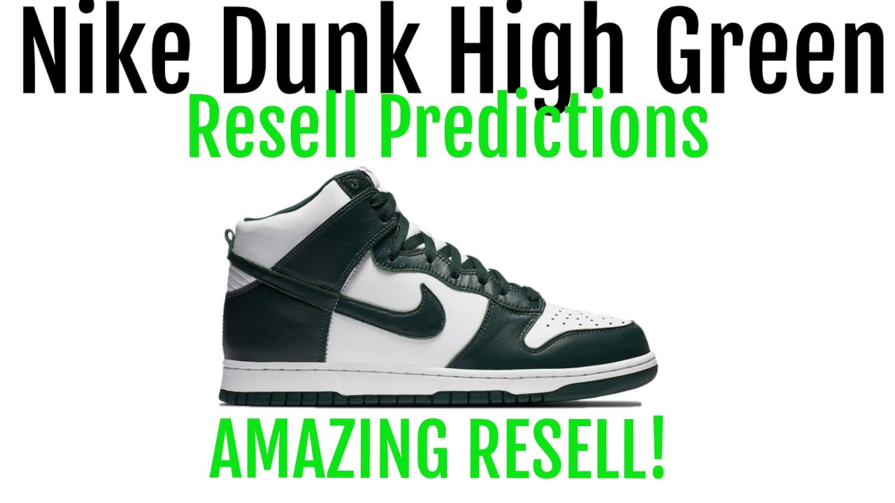 dunk high spartan green resell price