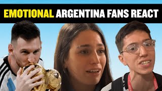 THE GREATEST OF ALL TIME! 🥇 EMOTIONAL fans react to Argentina winning the 2022 FIFA World Cup!