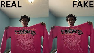 WAYS TO TELL IF YOUR SP5DER P*NK V2 HOODIE IS FAKE (YOUNG THUG POPULAR HOODIE BRAND💕)