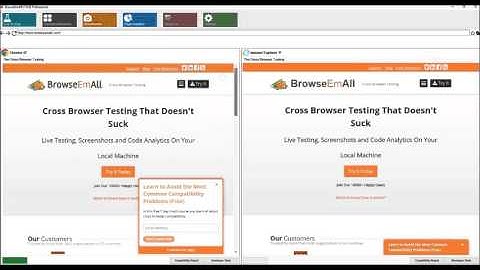 BrowseEmAll: Start a new browser compare test