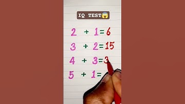 Can You Solve...Iq Test🙀💯#maths #brainteaser #iqtest #mathstricks #puzzle #trending #shortsfeed