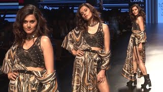 Taapsee Pannu Stylish Ramp Walk Showstopper At Lakme Fashion Week 2018
