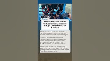 Penampakan Ammar Zoni Dipindahkan ke Nusakambangan, Tangan Diborgol & Mata Ditutup Kain Hitam