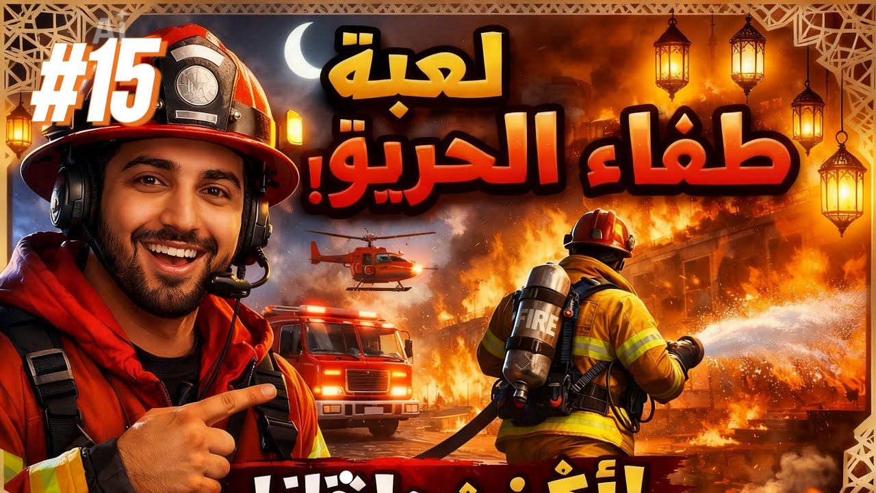 لعبة طفاء الحريق (الحماية المدنية) اليوم 15 من سلسلة 30 يوم 30 لعبة مختلفة/لعبة يوم النصف من رمضان 