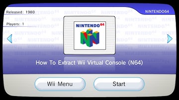How To Extract Wii Virtual Console ROMS (N64)