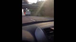Semi on fire on 68