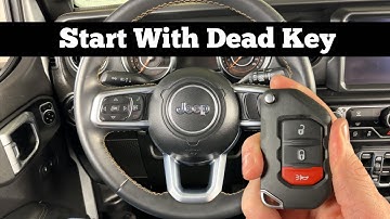 2018 - 2025 JEEP WRANGLER - How To Start JL With Dead Remote Key Fob Battery Not Working