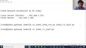 Python และ Cisco Network Automation ตอนที่ 3 โดย Mr.Jodoi
