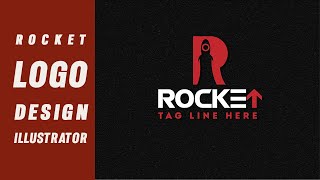 rocket logo illustrator tutorial||logo design tutorial for beginner||Rasheed RGD