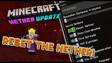 Reset the Nether - Minecraft Bedrock Tutorial