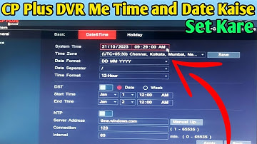 CP Plus DVR Me Time Date Kaise Set Kare || CP Plus DVR Ka Date and Time Kaise Set Karen