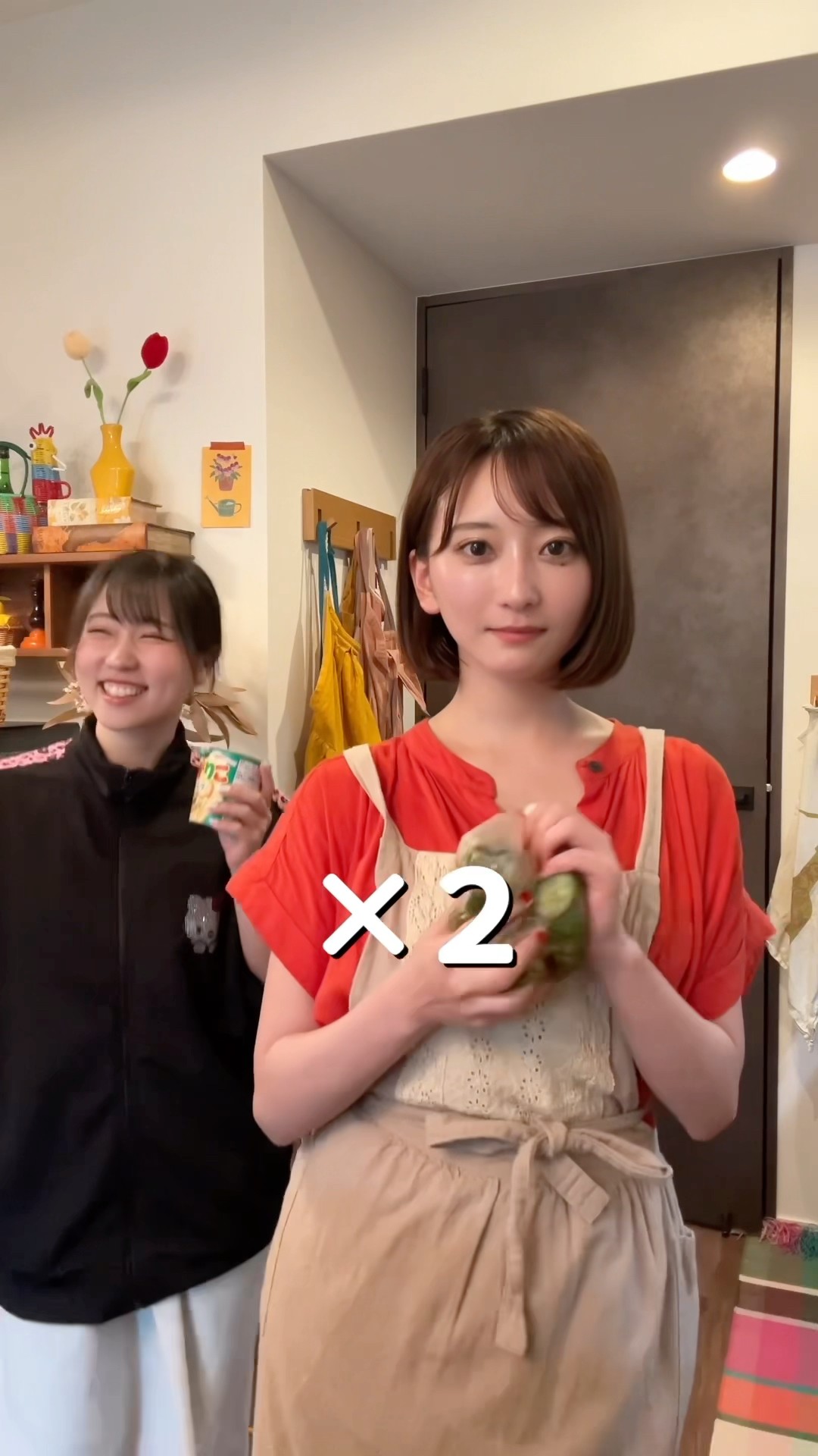 My sister came over, so I cooked some food and we had takoyaki