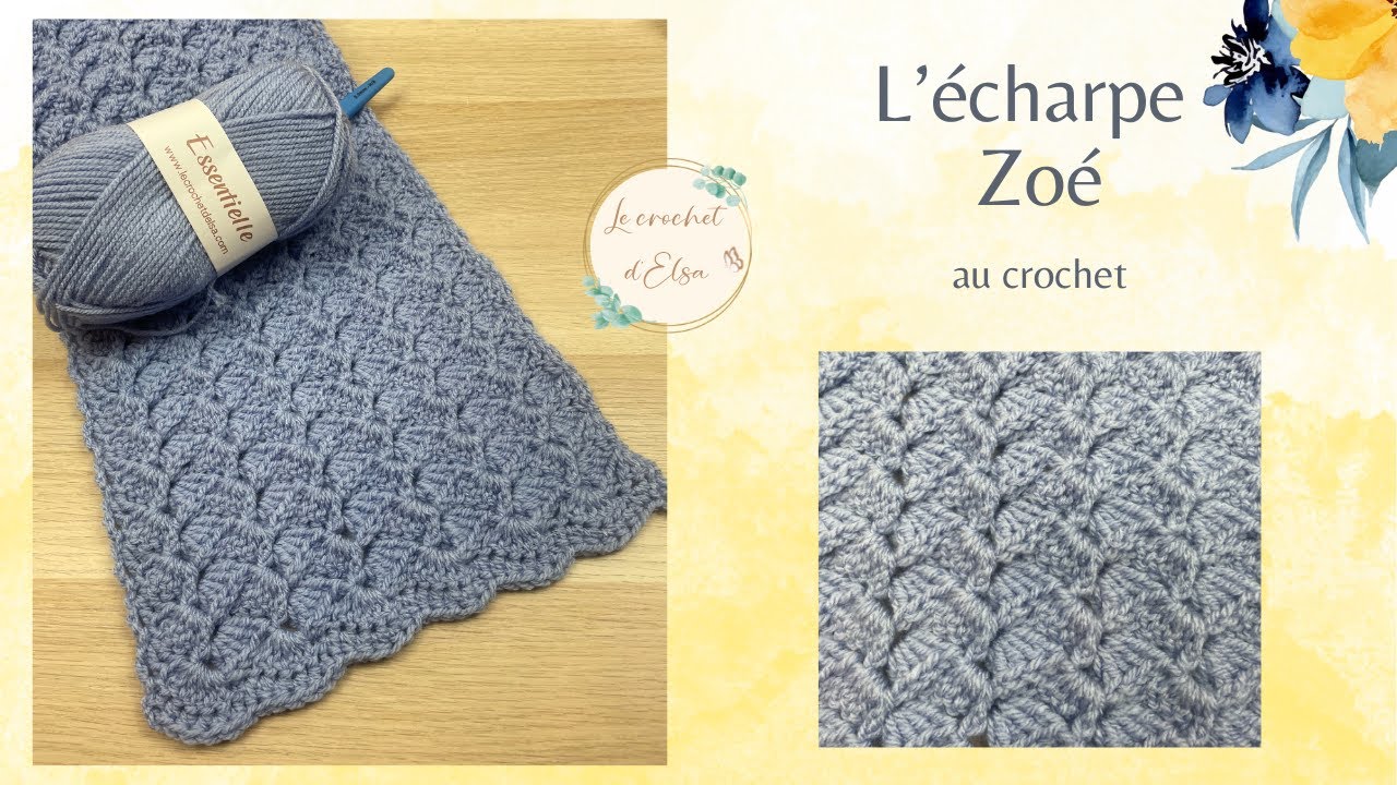 Douillette et stylée - L'écharpe Zoé au crochet