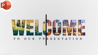 Motion Change Animated WELCOME Slide Design In PowerPoint