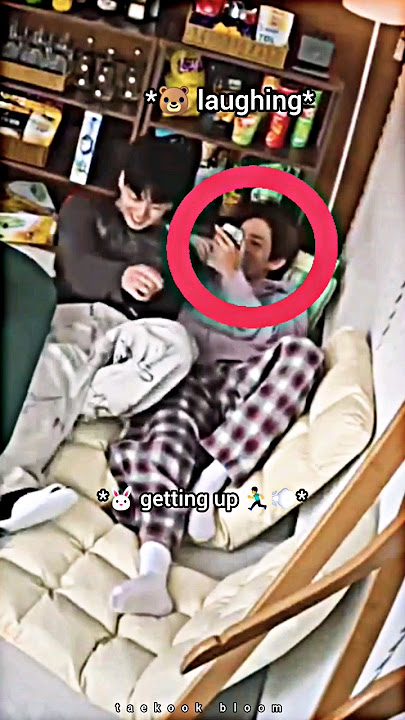 When they got caught 😳‼️ Jungkook ran away 😆 #shorts #taekook