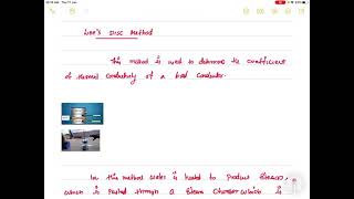Lee’s Disc Method | Wiedemann- Franz law