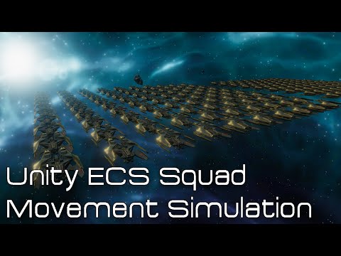 Unity ECS Squad Movement Simulation