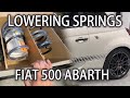 Fiat 500 Abarth Lowering Spring Installation
