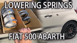 Fiat 500 Abarth Lowering Spring Installation