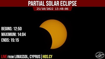 Partial Solar Eclipse - 25/10/2022 - Timelapse