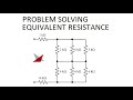 Circuits 1 Problems and Solutions: Equivalent Resistance Networks (Part 2)