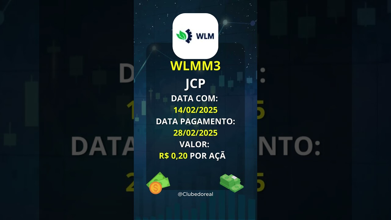 INDÚSTRIA WLM FAZ NOVO ANUNCIO DE DIVIDENDOS COM RENTABILIDADE DE 0,8%