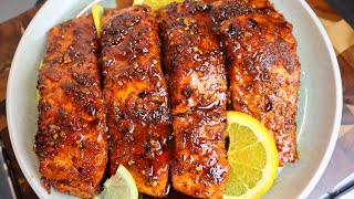 How To Make The Best Honey Garlic Salmon | Step By Step Salmon Recipe