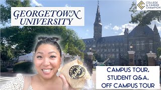 Georgetown University On & Off Campus Tour + Student Q&A (why Georgetown, challenges, advice)