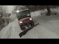 Kubota RTV900 Plowing Snow