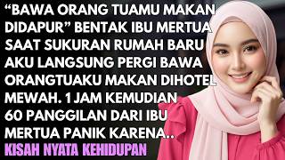 'BAWA ORANGTUAMU MAKAN DI DAPUR' BENTAK IBU MERTUA SAAT SUKURAN RUMAH BARU - TAPI DIA SYOK SAAT...