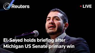 LIVE: El-Sayed holds a briefing after Michigan Senate primary