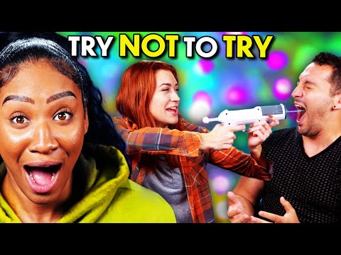 Adults Try Not To Try - White Elephant Gifts! (Karaoke Mic, Ramen Humidifier, Bubble Wrap Suit)