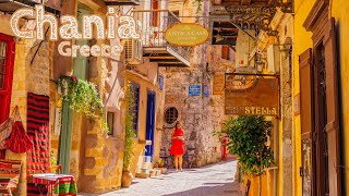 Chania, Greece 🇬🇷 | Mesmerizing Walking Tour of Crete's Enchanting Island | 4K HDR 60fps